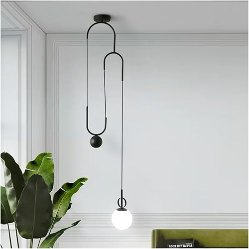 Modern LED E14 Pendant Lights for Dining Living Room Chandelier Bedroom Creative Black Gold Hanging Lamps Lighting Fixtures, Modern