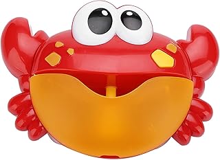 Crab Shaped Bubble Maker, Baby Bath Bubble Toy Bubble Crab Bubble Blower Bubble Machine Bubble Maker Bathtub with 12 Baby Songs for Infant Baby Children Kids