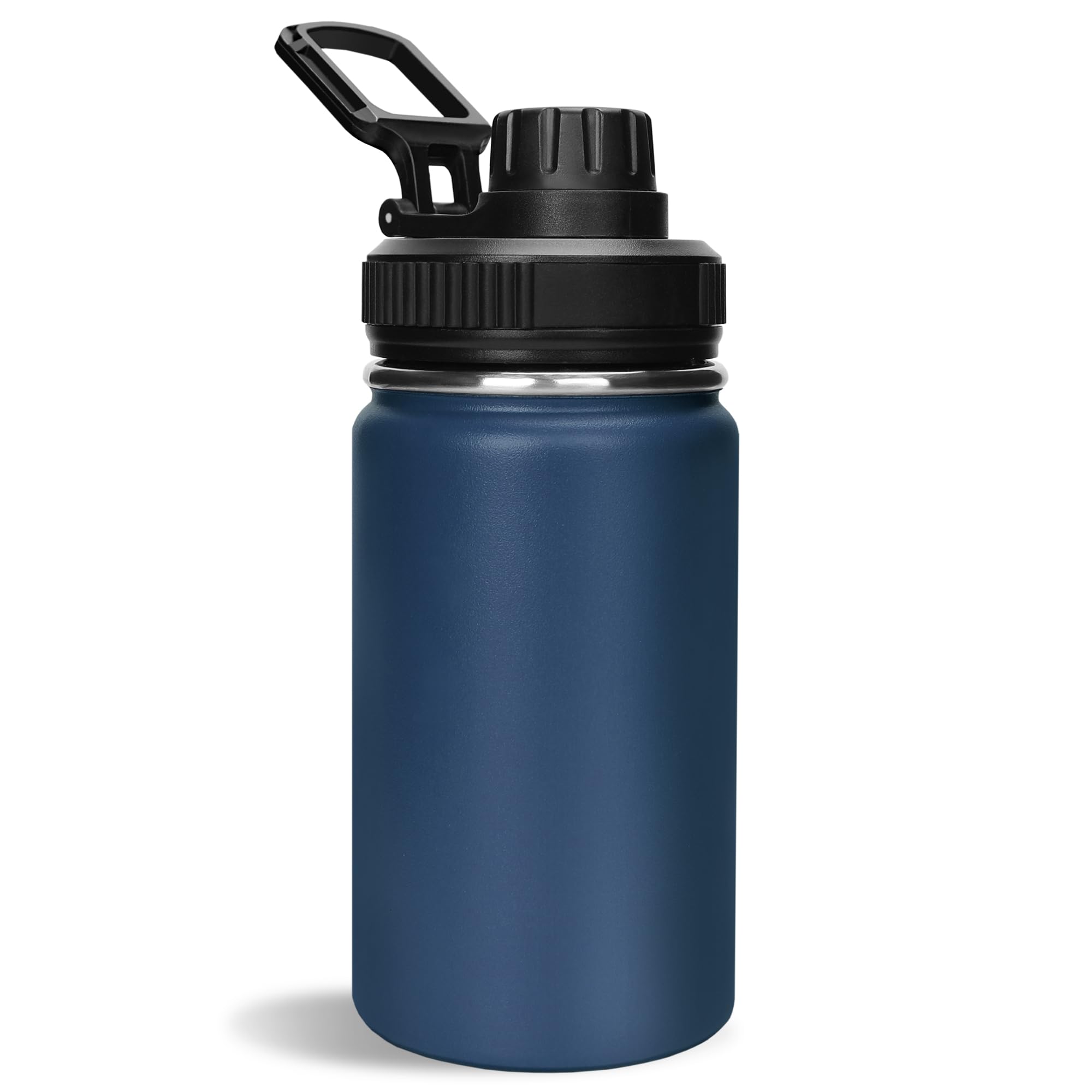 Silimore 12 oz Water Bottle,Small Insulated Water Bottle, Stainless Steel Small, Leak Proof with Chug Lid, Wide Mouth BPA Free Double Wall Vacuum (