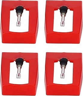 Gavigain Turntable Stylus,4Pcs Phonograph Stylus Electric Record Player Turntable Needle Accessory Replacement,Stylus Needles