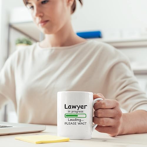 Miniatura 4 de Panvola Lawyer in Progress Loading Please Wait Lawyer Gifts Law Student Taza de café Regalo de graduación Future Attorney Taza de cerámica Novedad