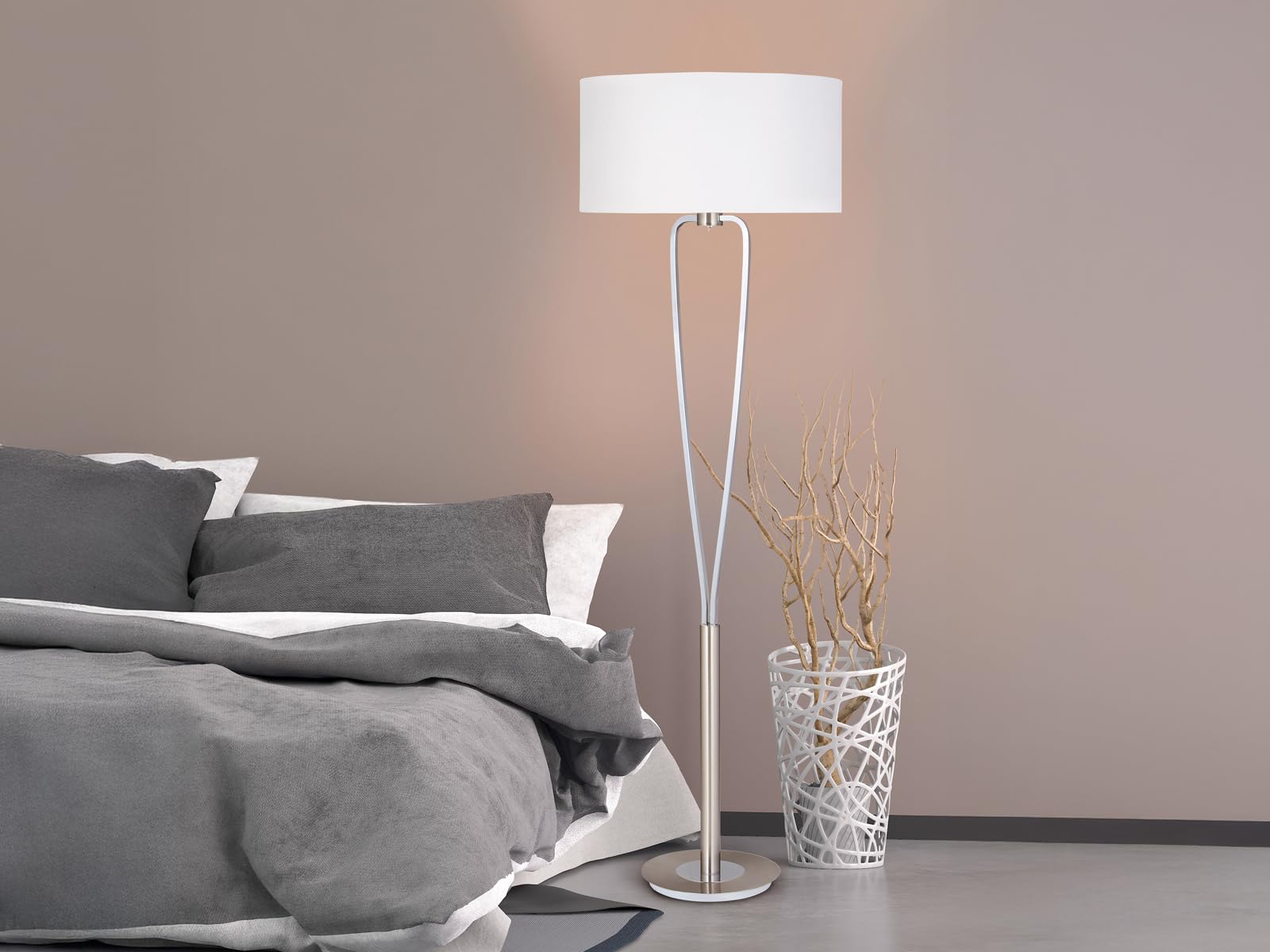 400200107 PARIS LED Stehleuchte Standleuchte Deckenfluter ca. 160 cm Trio Leuchten