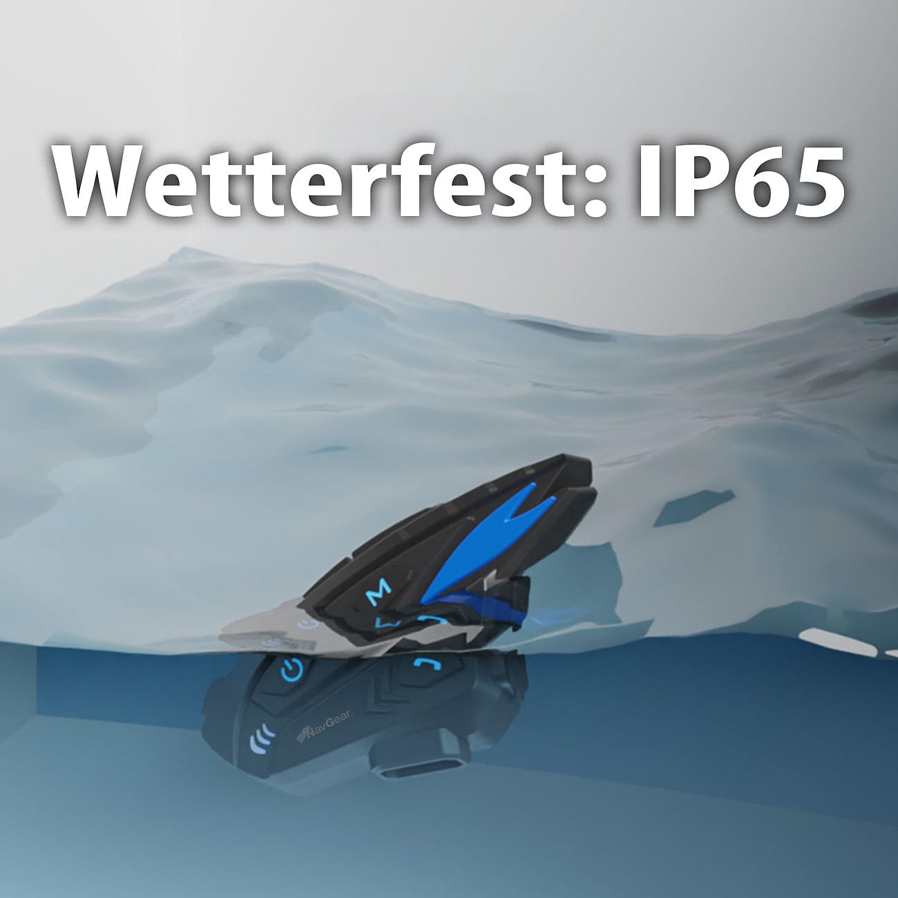 NavGear 2er-Set Motorrad-Kommunikations-Systeme für bis zu 8 Personen