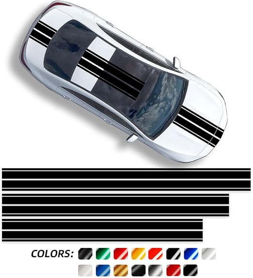 Amazon Ddnaf 車amgボンネットストライプステッカー車のフードルーフテールデカール メルセデスベンツに適合ace Cla Glc Clsgleクラスw5c63 W4 W177 ステッカー デカール 車 バイク