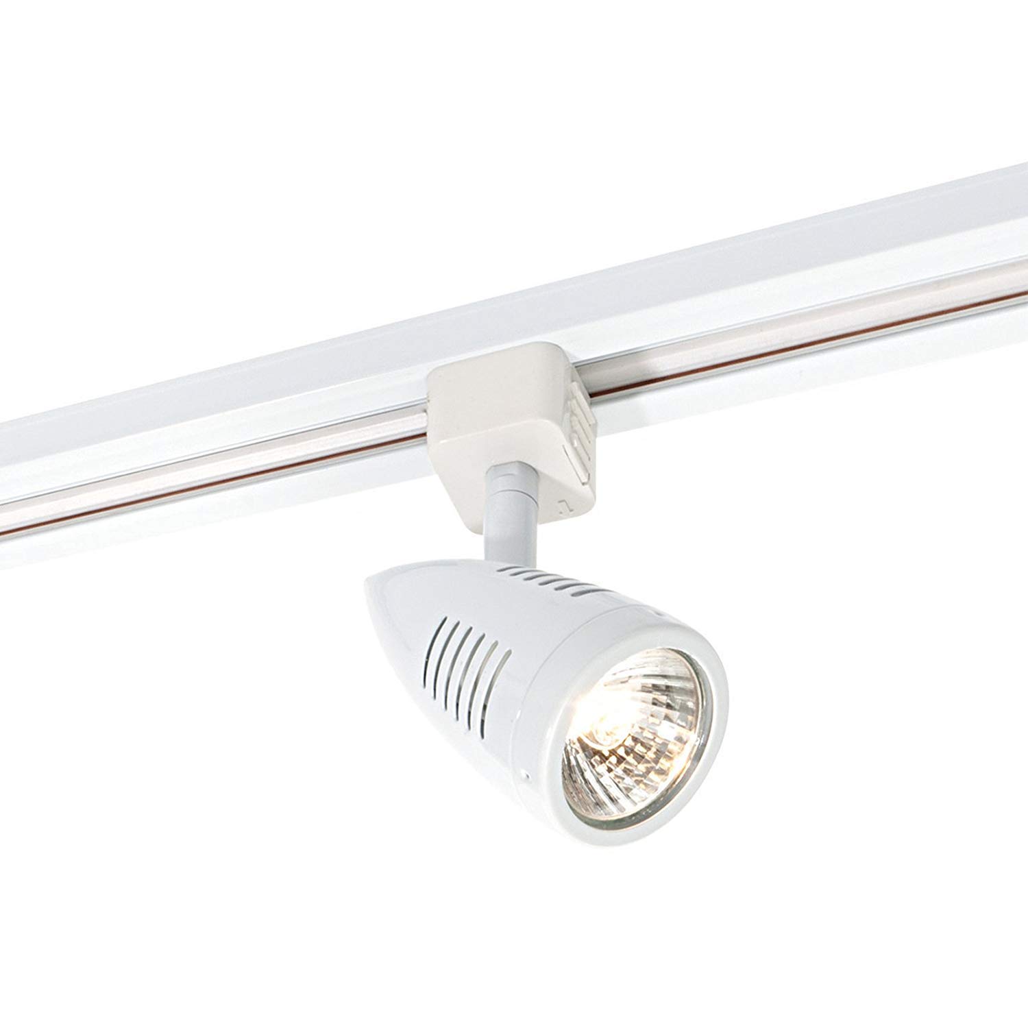 Betta Lighting White Ceiling Fully Adjustable Bullet Shaped Track Spotlight Gloss Led Compatible Dimmable