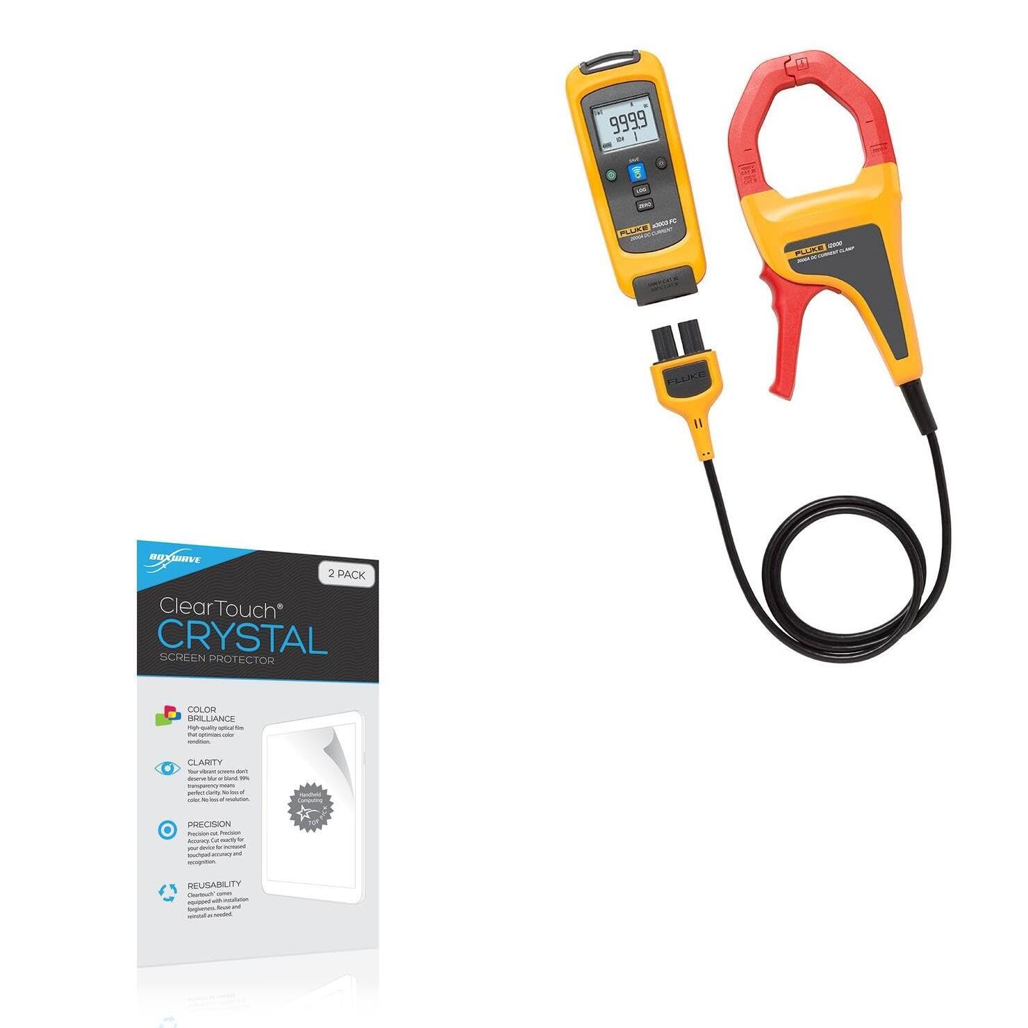 BoxWave Screen Protector Compatible with Fluke a3003 FC - ClearTouch Crystal (2-Pack), HD Film Skin - Shields from Scratches