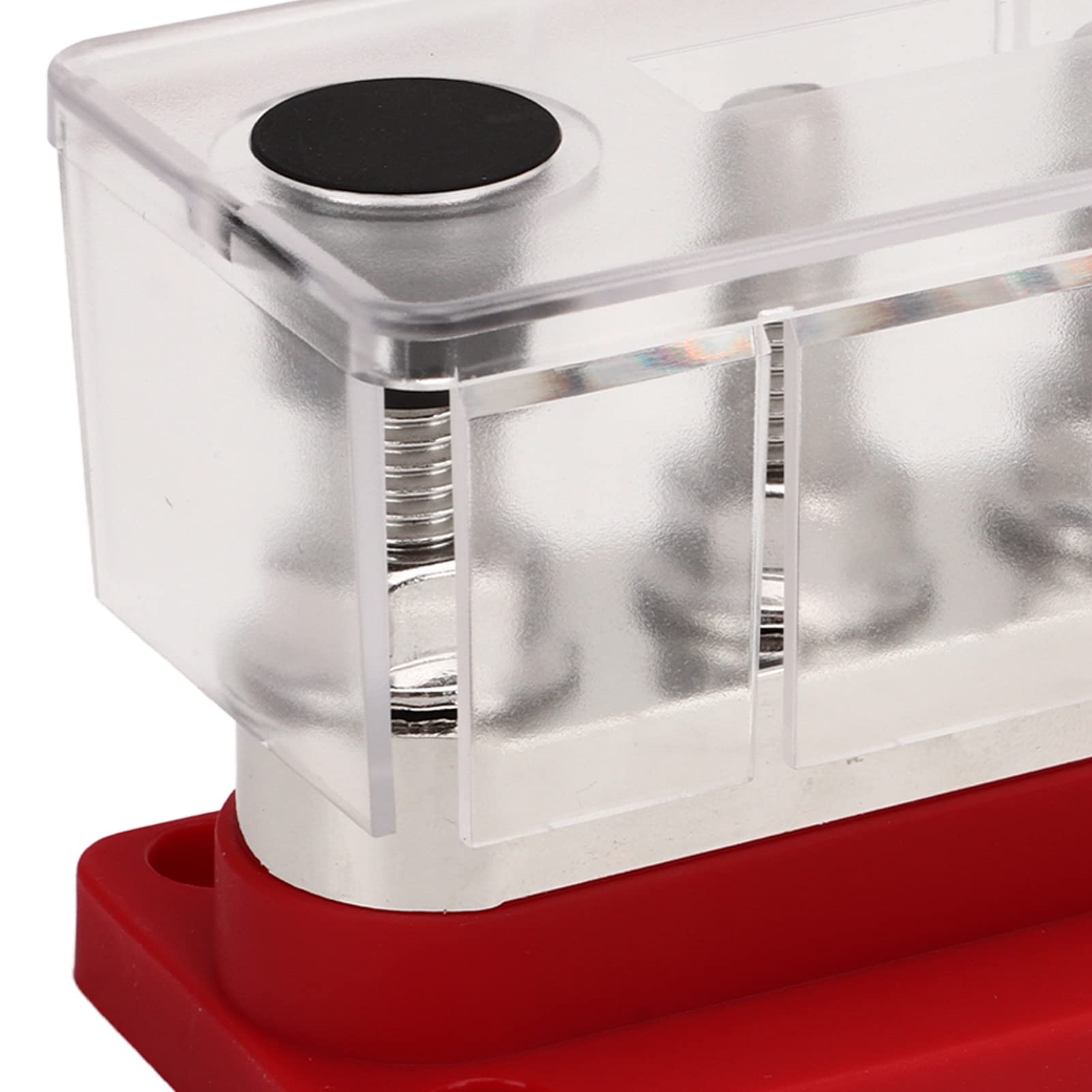Batterie-Sammelschiene, DC 12 V Bis 48 V, 600 A, Hochstrom, M10, 4 Bolzen, Stromverteilerblock Auto, Wohnmobil, Boot, Yacht (Rot)