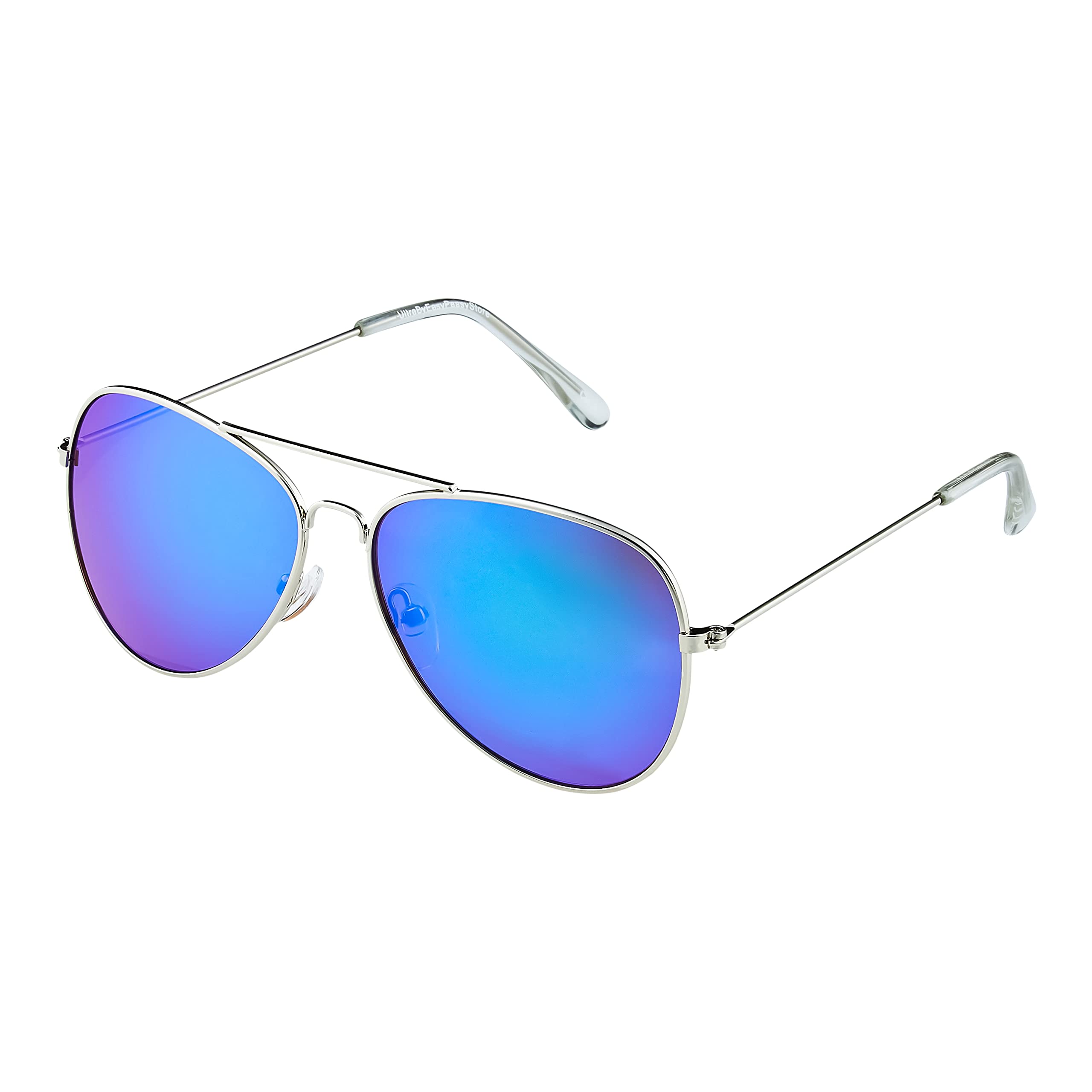 Sponsored Ad – Ultra Pilot Sunglasses - Adults Mens and Womens Sunglasses Metal Framed Retro 80s Classic Style Sunglasses Women Men UV400 Protection Navigator Pilot