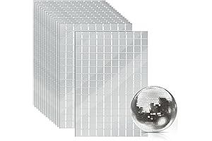 OTYMIOW 2250PCS Disco Ball Pieces: Adhesive Mirror Squares for Dazzling Decor