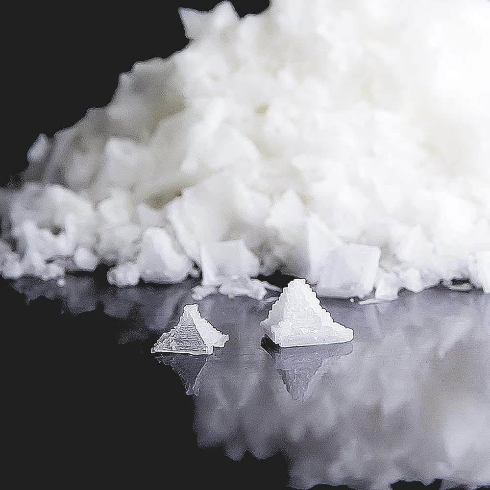 ITALIA SPEZIE - Sale piramidale dell'oceano indiano - 1 Kg Fiocchi di Sale Gourmet, Sali dal Mondo, marino