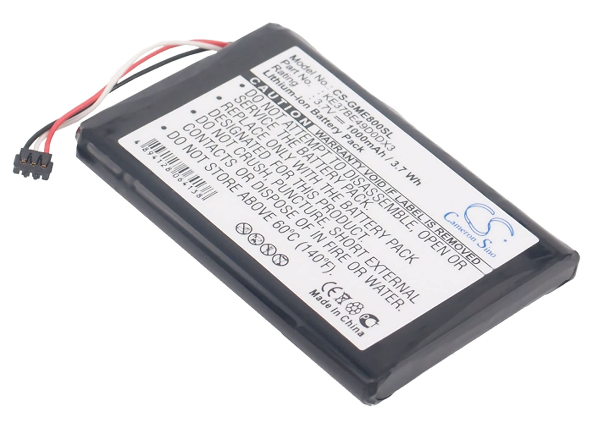 Cameron Sino Battery for Garmin Edge 800, Edge 810 PN:Garmin KE37BE49D0DX3 1000mAh/3.7Wh