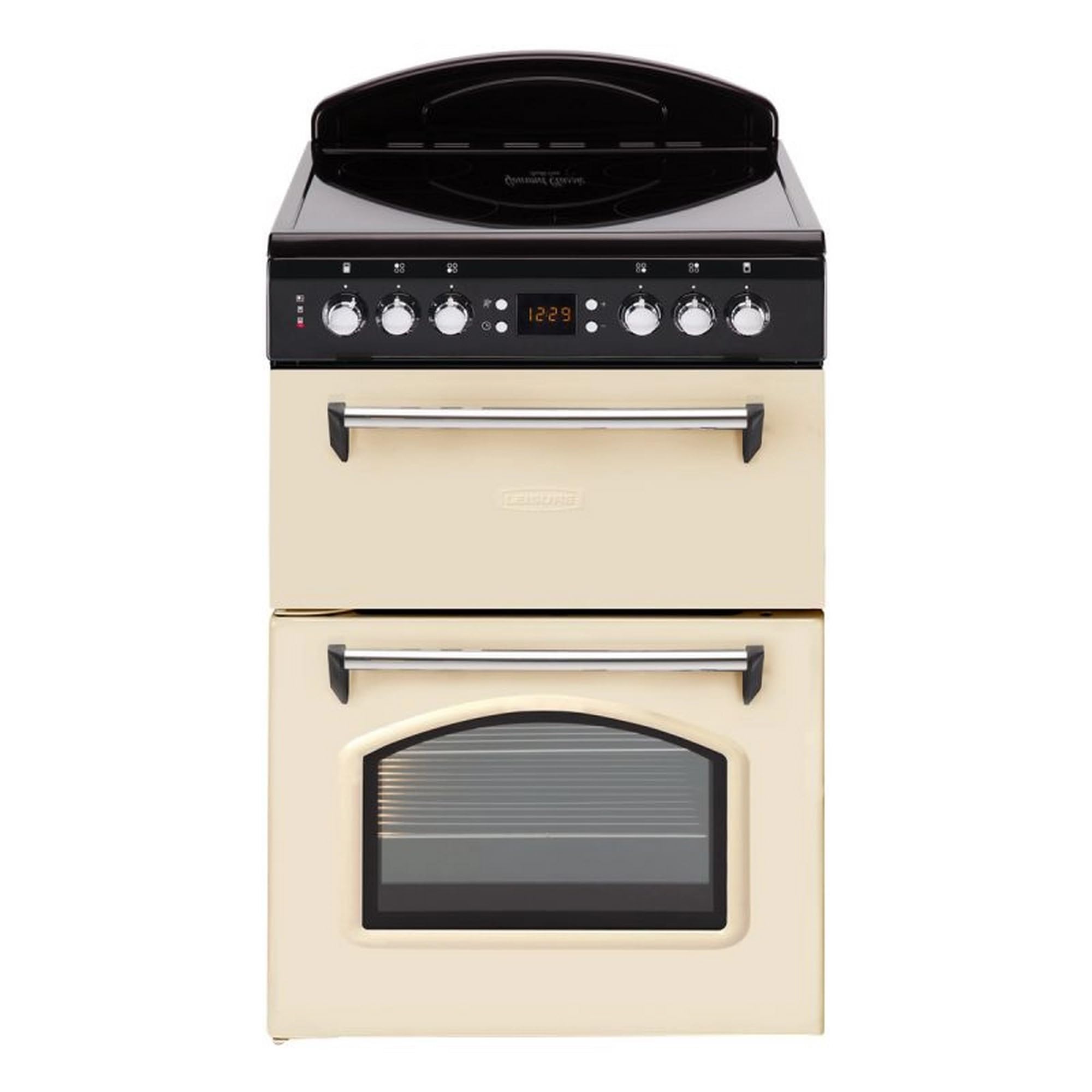 Leisure CLB60ECC 60cm Double Oven Electric Range Cooker – Cream, Multifunction Main Oven, Conventional Top Oven & Grill, Ceramic Hob, LED Timer, A Rated Efficiency, Stylish Traditional Design