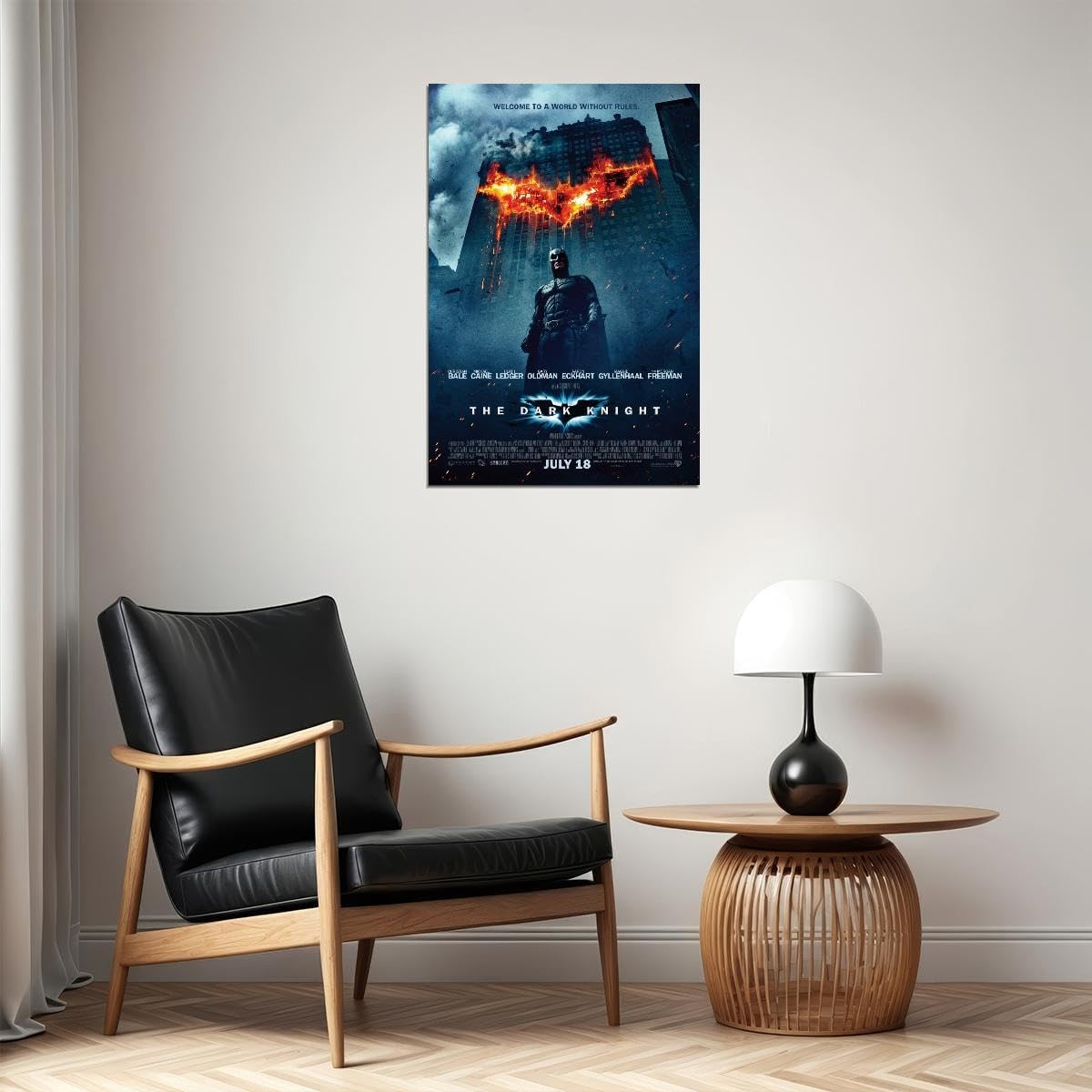 VANCOSTAR The Dark Knight 2008 Movie Wall Art Film Print for Theater Movie Night Room Decor 24x36 Poster