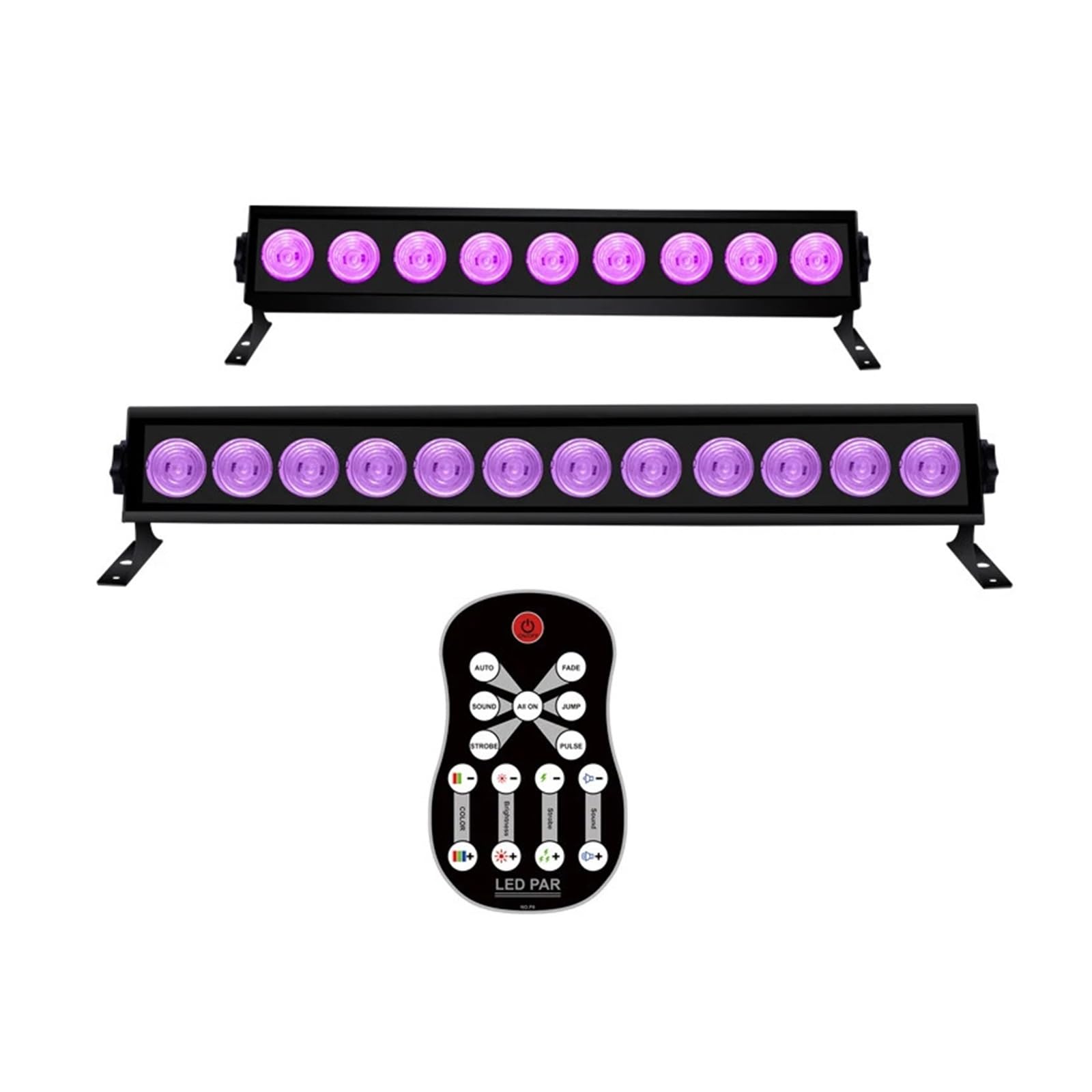 Oświetlenie LED RGB, Efekt oświetlenia scenicznego LED Ultrafioletowe światło, zdalne sterowanie DJ Disco Bar Czarne Impreza Boże Narodzenie Halloween Ambient Wedding(C Style)