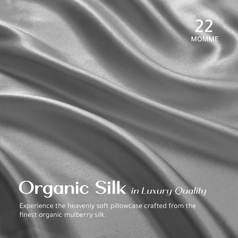 RENESSY Premium Silk Pillowcase 100% Organic Mulberry Silk, 22 Momme, Grade 6A, Oeko-Tex Certified in Germany - Image 2