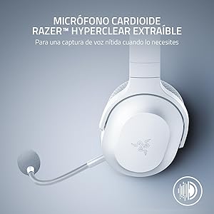 Razer Barracuda X Wireless Gaming & Mobile Headset (PC, PlayStation, Switch 2, Android, iOS): 2.4GHz Wireless + Bluetooth - Lightweight - 40mm Drivers - Detachable Mic - 50 Hr Battery - Mercury White