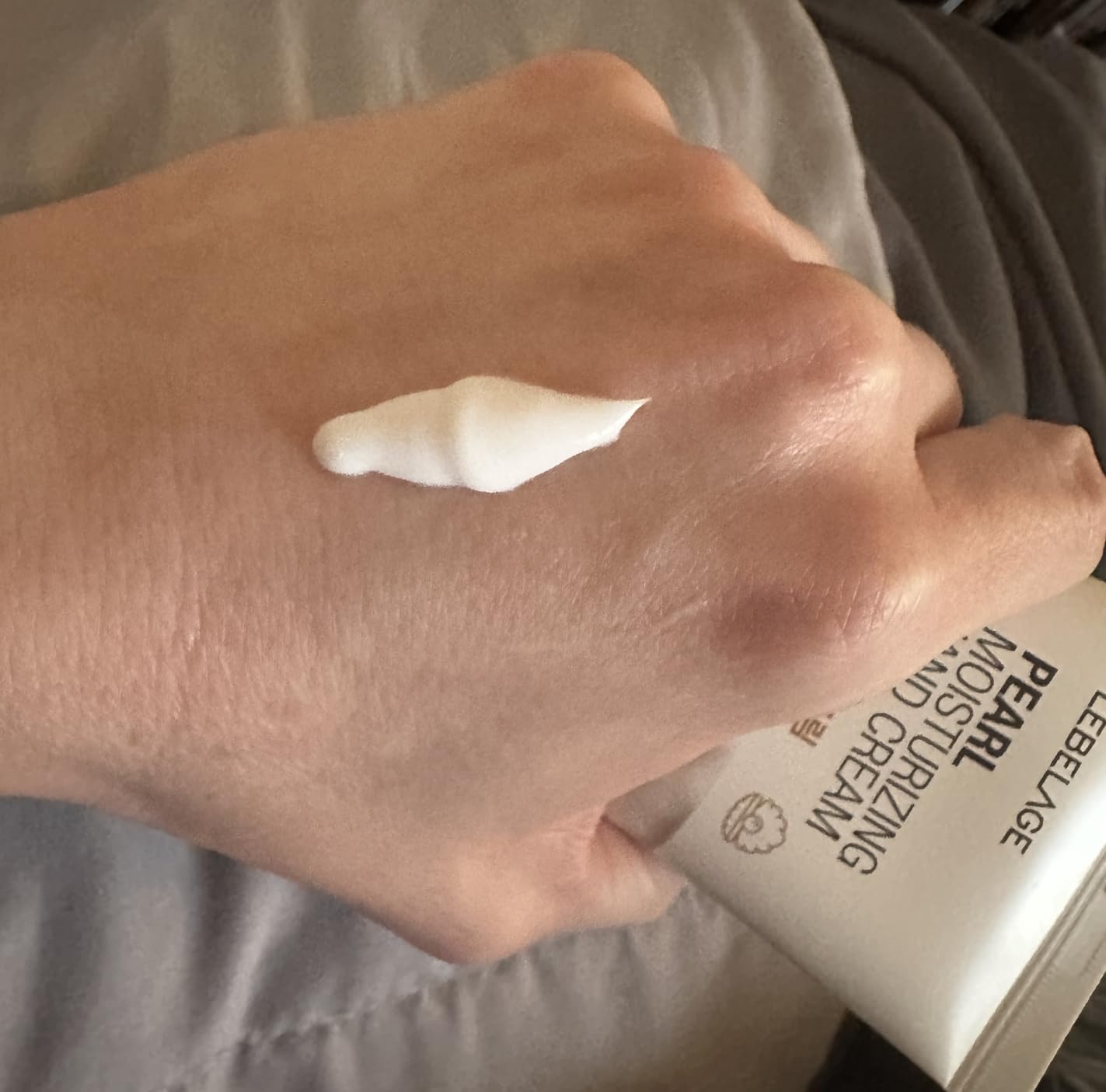 LEBELAGE Pearl Moisturizing Hand Cream 3.38 fl oz | Lightweight Hand Moisturizer with Pearl Extract | Fast-Absorbing Non-Greasy Hand Lotion for Soft, Smooth Hands | Daily Skincare Routine