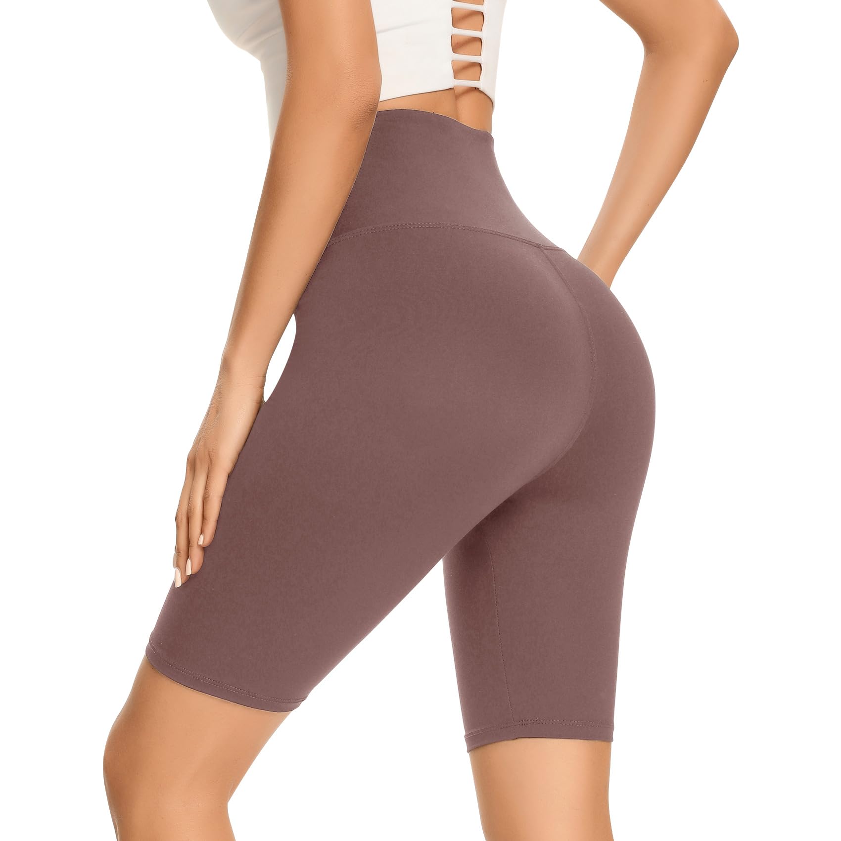 Gayhay Radlerhose Damen Knielang Leggings Kurze Sport Shorts Sommer High Waist Sporthose Gym Yoga Lauf Hose Blickdichte Shapewear Bauchweg Leggins