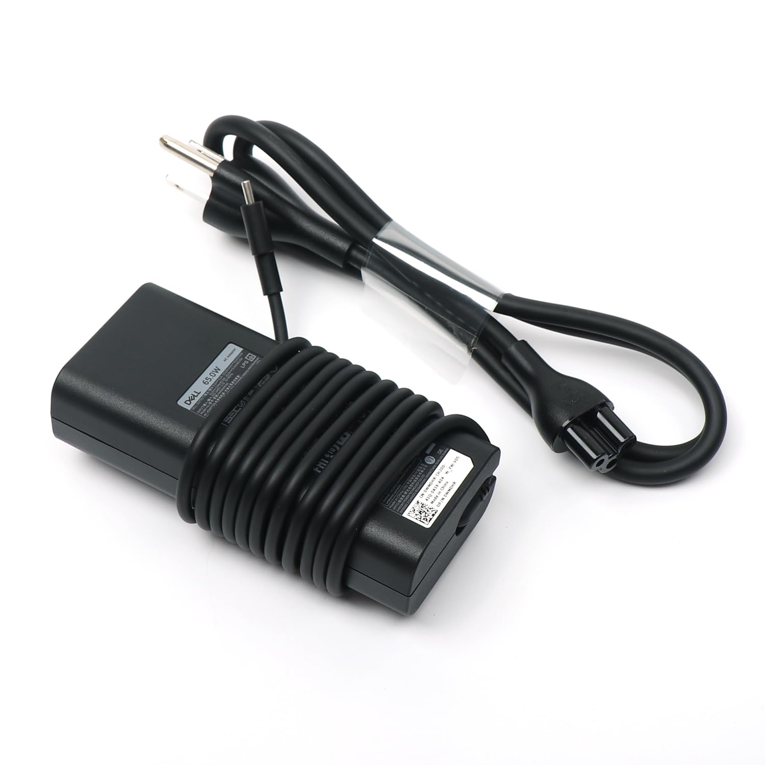 Dell 65W USB-C Laptop Charger,Latitude 7400 7410 7420 7430 7440 7450 AC Adapter,20V 3.25A Computer Charger Cord Type C, Black, HA65NM190