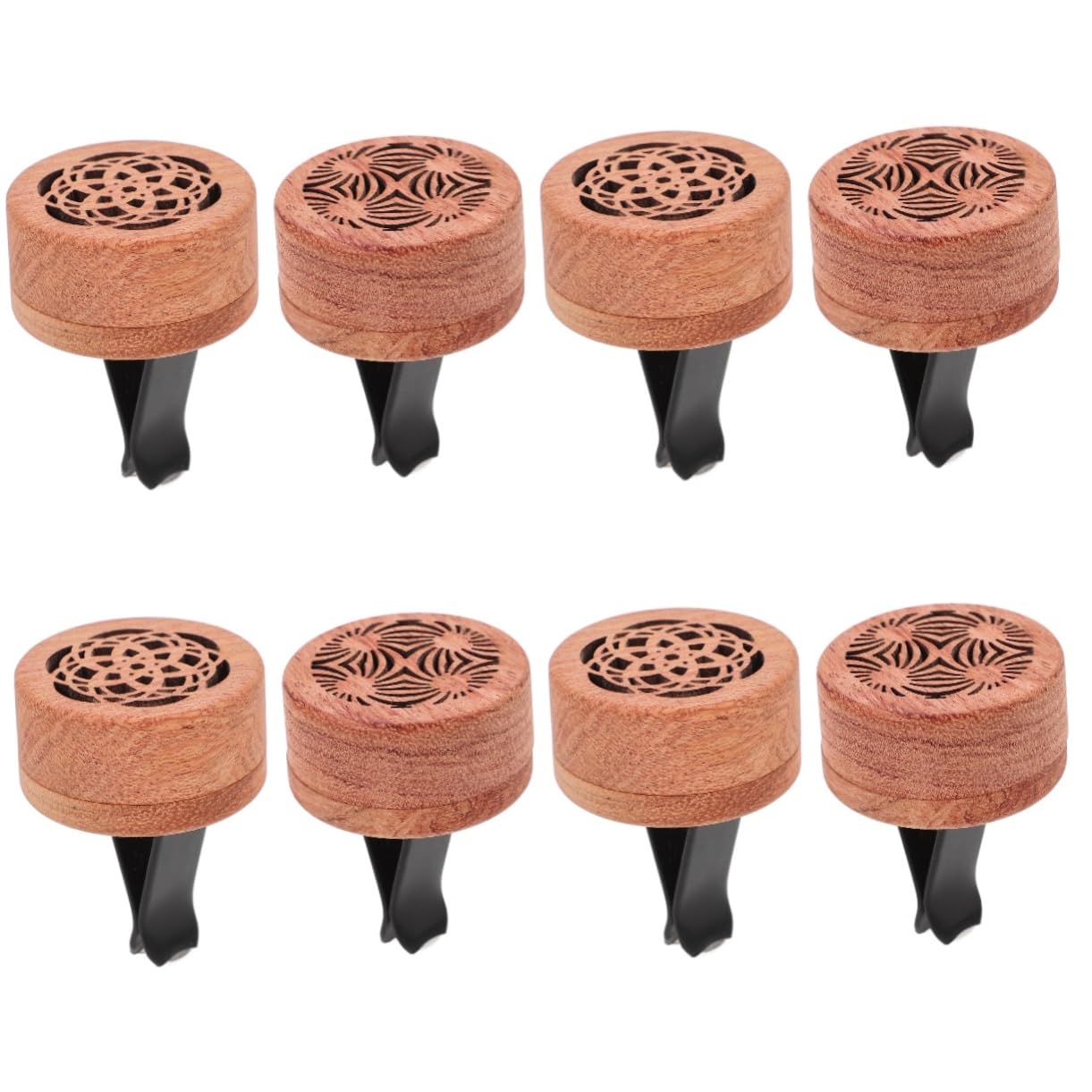 iplusmile 8 Stk Luftauslass-Diffusor-Clip Autos eine Armatur Autoerfrischer-Clips Zubehör für Autoentlüftungen auto lüftungsclips dekoration automatische Entlüftungsclips Holz