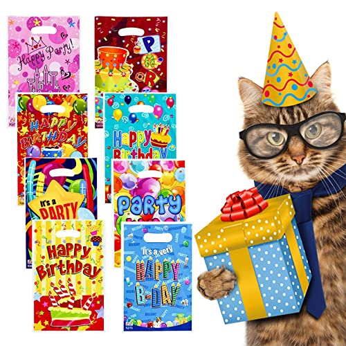 Sachet Bonbons Anniversaire Sacs Anniversaire Enfant Sachets Anniversaire Garcon et Filles,Sac Cadeau Anniversaire enfant,Sacs de Fête de Biscuits Sac-cadeau pour enfants,Pochette Surprise enfant Cover