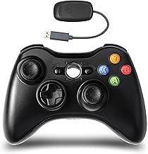 Controle Sem Fio Compatível com Xbox 360 2.4GHZ Gamepad Joystick Controle Sem Fio Compatível com Xbox 360 e PC Windows 7,8,10,11 com Receptor