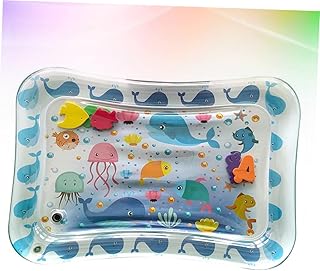 Totority Tapete De Água Para Bebês Almofada De Água Inflável Para Recém-Nascidos Tapete Legal Para Recém-Nascidos Brinquedo Inflável Almofada De Água Infantil