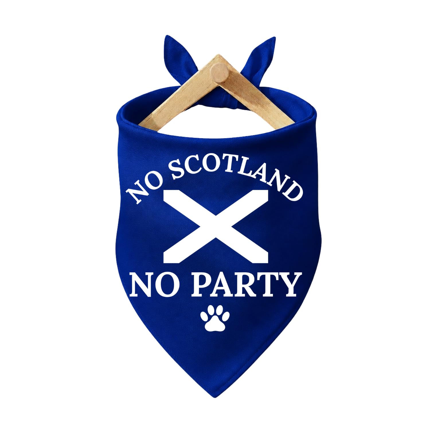KARENSAM Handcrafted Scotland Flag Pet Bandana for World Cup & Rugby Supporters. Scotland Dog Bandana Scottish Pets. World Cup Supporter Gift (Dark Blue + White, M/L:63*43*43cm, NO SCOTLAND, NO PARTY) โ image 1