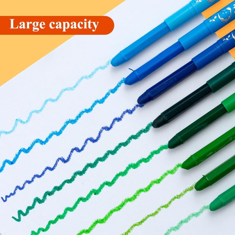 M&G 24 Pcs Tempera Paint Sticks, 24 Colors Solid Tempera Paint Set for artists, Washable, Paint Sticks Quick Drying, Non-Toxic, Works Great on Paper Wood Glass - Image 6