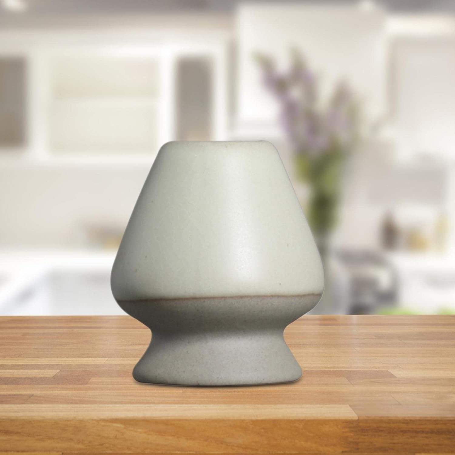 Matcha stojak na trzepaczkę, ręcznie wykonany ceramiczny uchwyt Matcha do matcha Chasen, akcesoria do zestawu do herbaty (zielony/2)