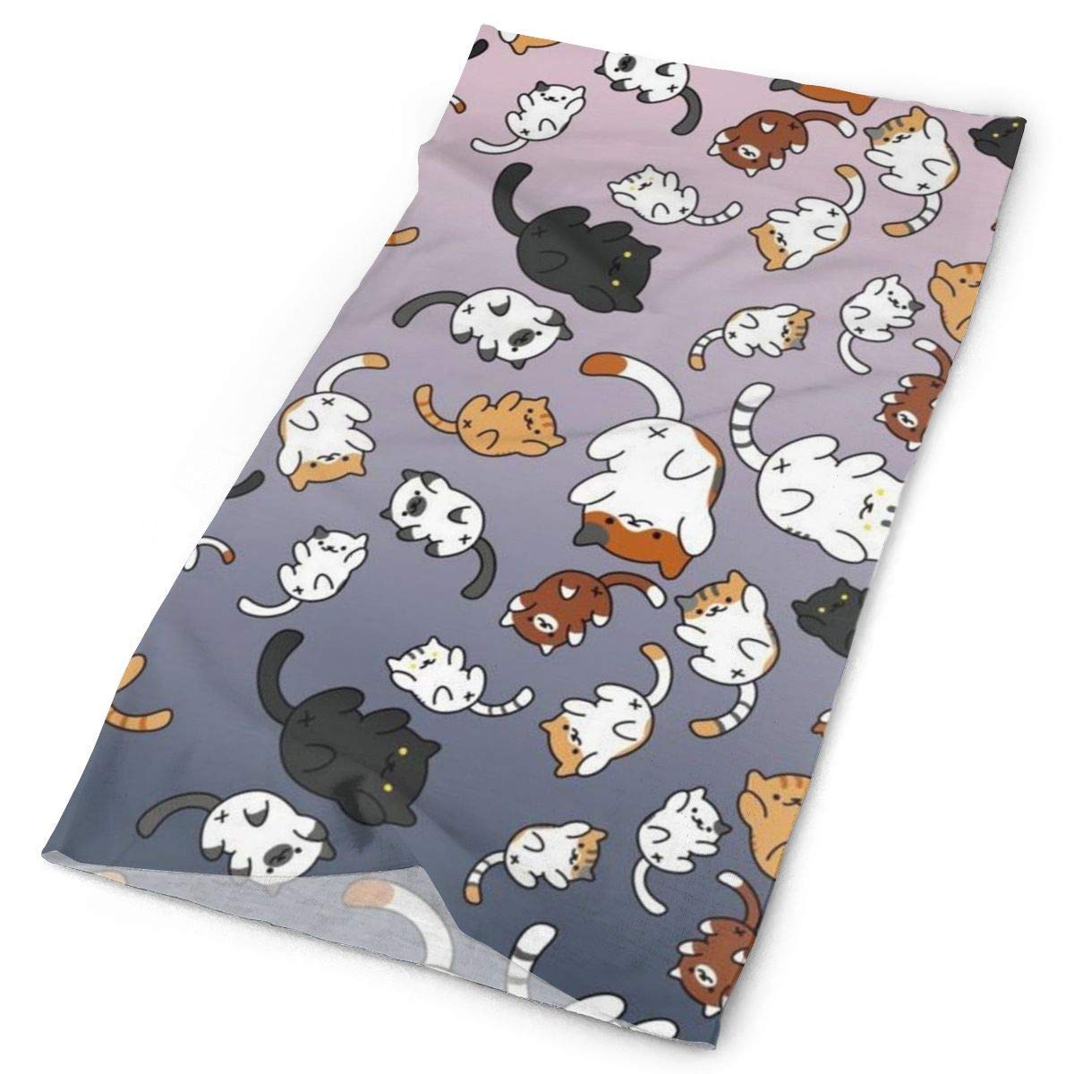 UV Resistance Headwear for Outdoor Sport Headband, Multifunctional - Fishing Mask, Neck Gaiter, Headband, Bandana, Balaclava, Cute Funny Kitten Cat Head Wrap Scarf