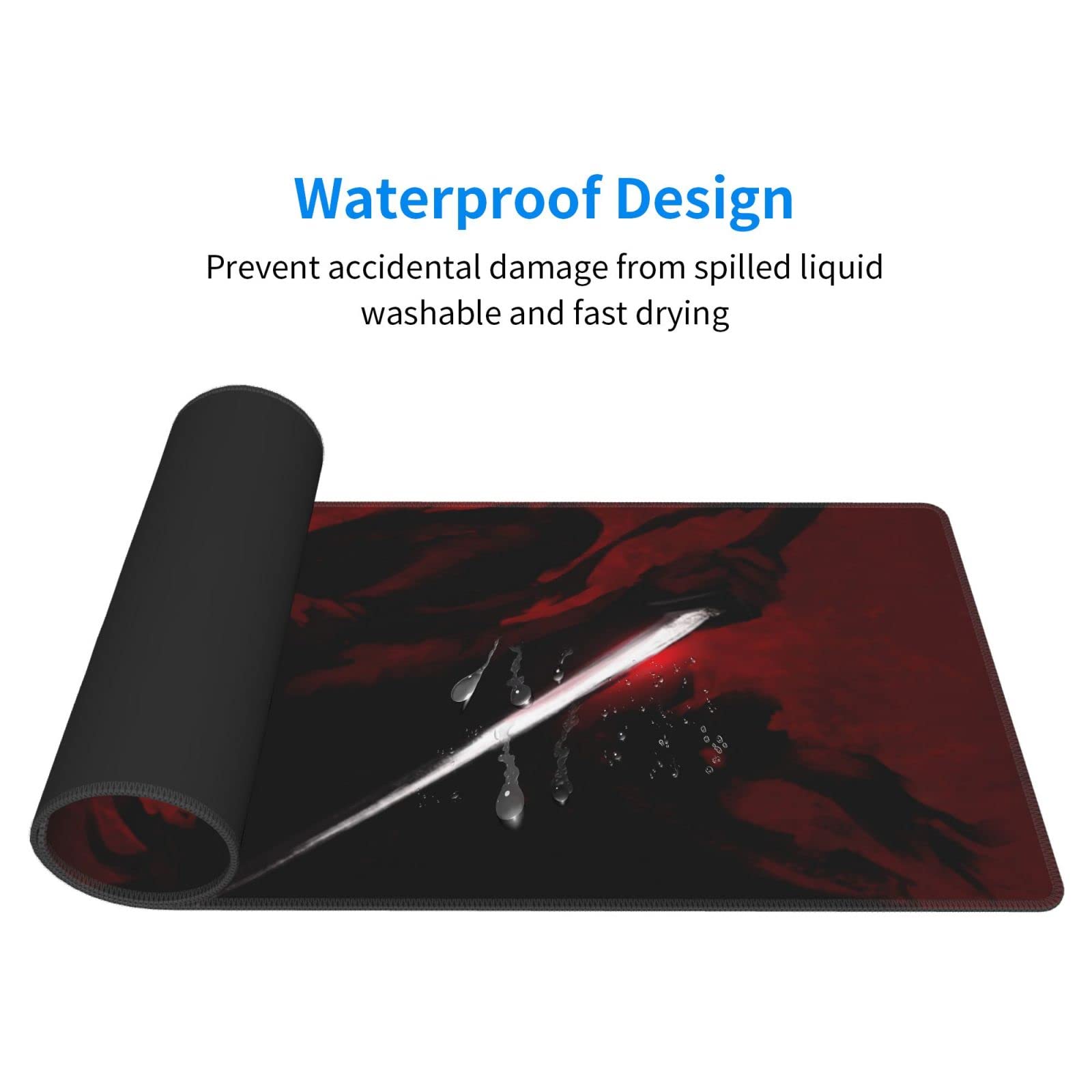 Japanese Samurai Cool Anime Black Mouse Pad 31.5x11.8 In Desk La 103a9a78 E120 4782 Bd4a 8f1cb60ff132.063375d19a7c08012dfb09d1006596a3 - View #6