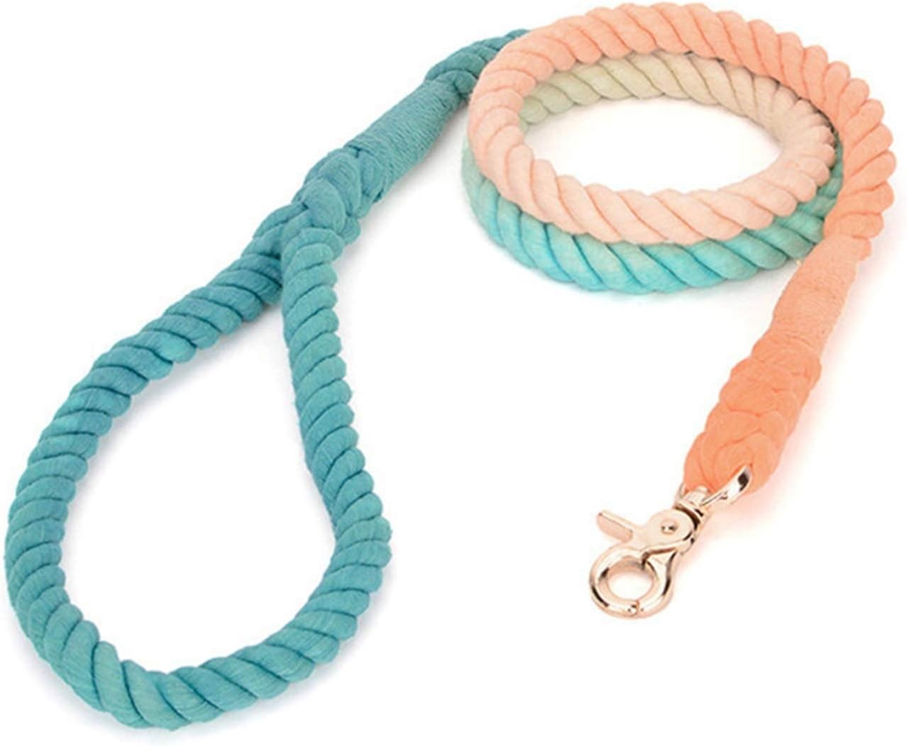 Pet Traction Rope Dog Leash Rope Gradient Color Hand-Dyed Woven Co