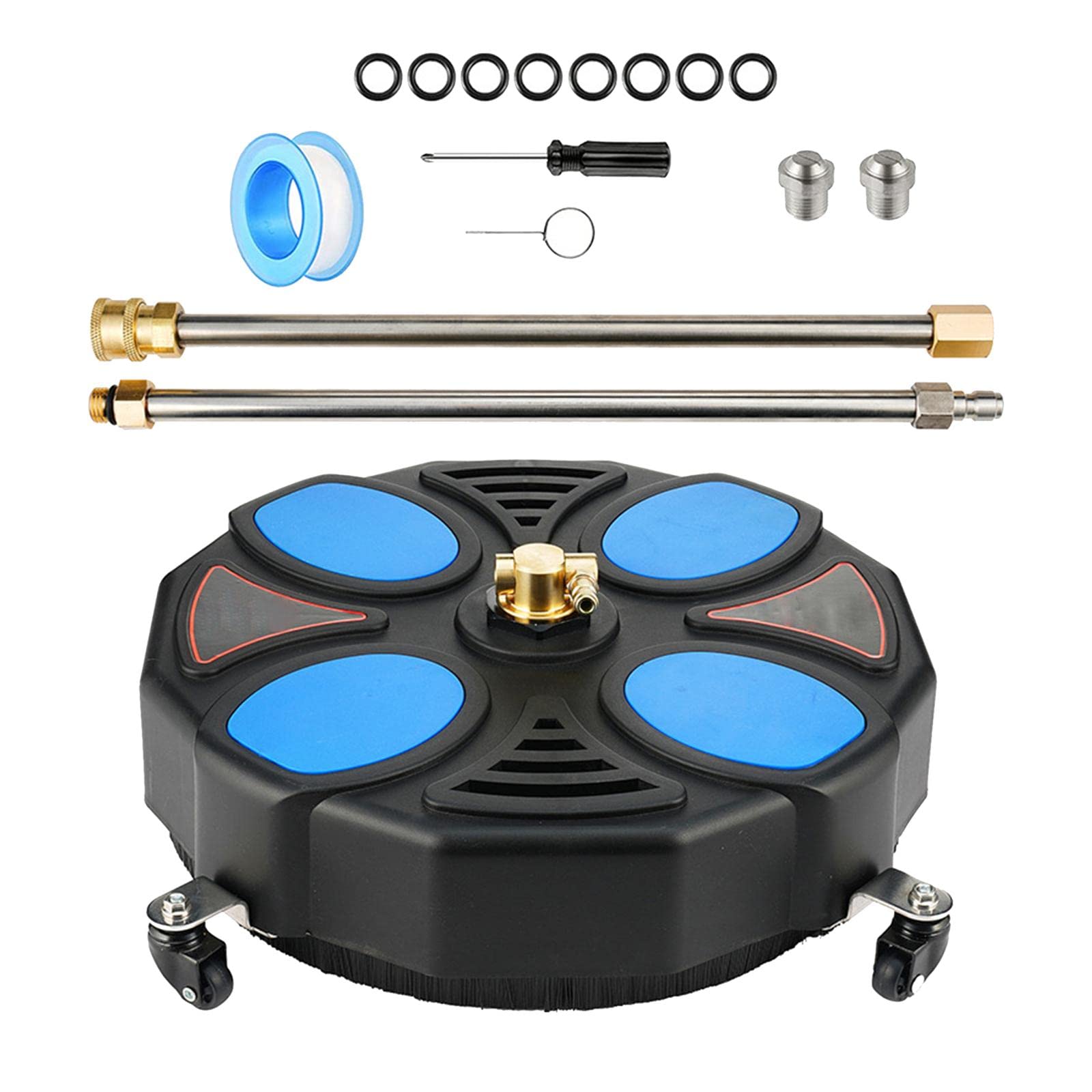 Limpiador de Superficies con Hidrolavadora de 16 Pulgadas Y 3600 PSI para Piscinas, Madera, Puentes Y Cemento.