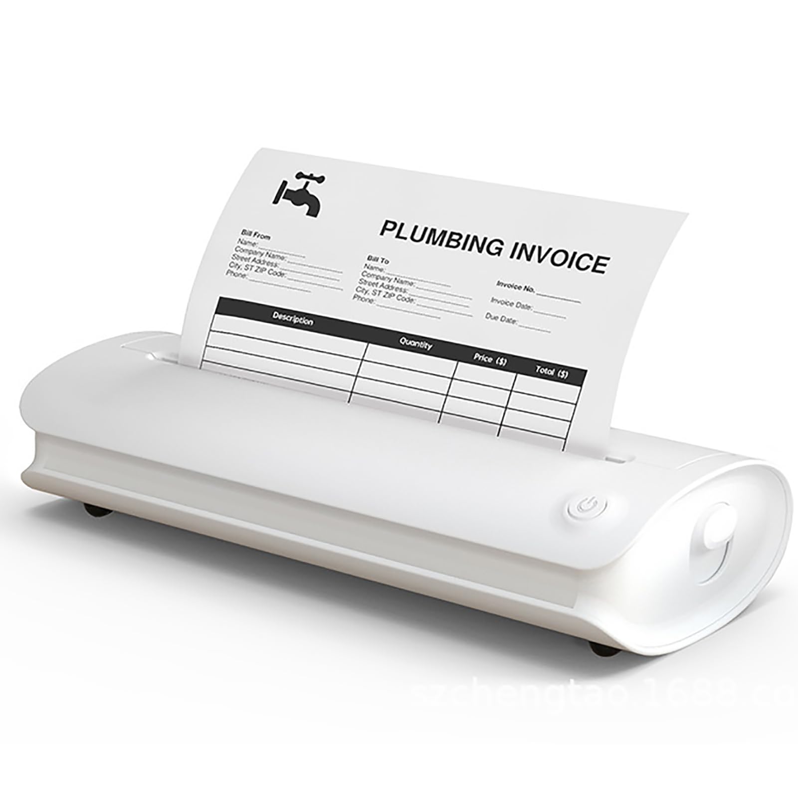 Stampante Termica Portatile A4, Stampante Mobile Wireless, Stampante Bluetooth, Supporto Compatibile con Stampa Senza Inchiostro da 4/8 Pollici, interfaccia di Tipo C, per Viaggi di
