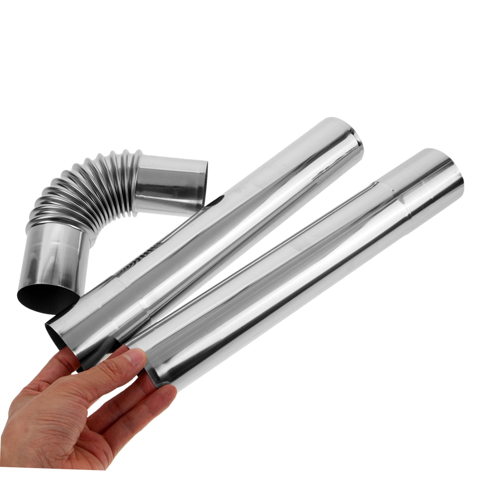Tubo di Scarico in Acciaio Inox per Stufa Tubi per Riscaldamento Accessori per Stufa Tubo Flessibile Tubi di Sfiato per Casa