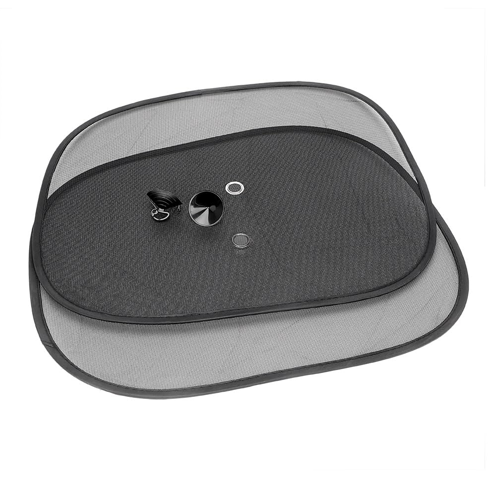 Parasole Per Finestrini Laterali Auto Per Lunotto Anteriore E Posteriore Tende Nere Per Auto 44 * 36 Cm Parasole 2 Pezzi/set Tendine Parasole In Rete