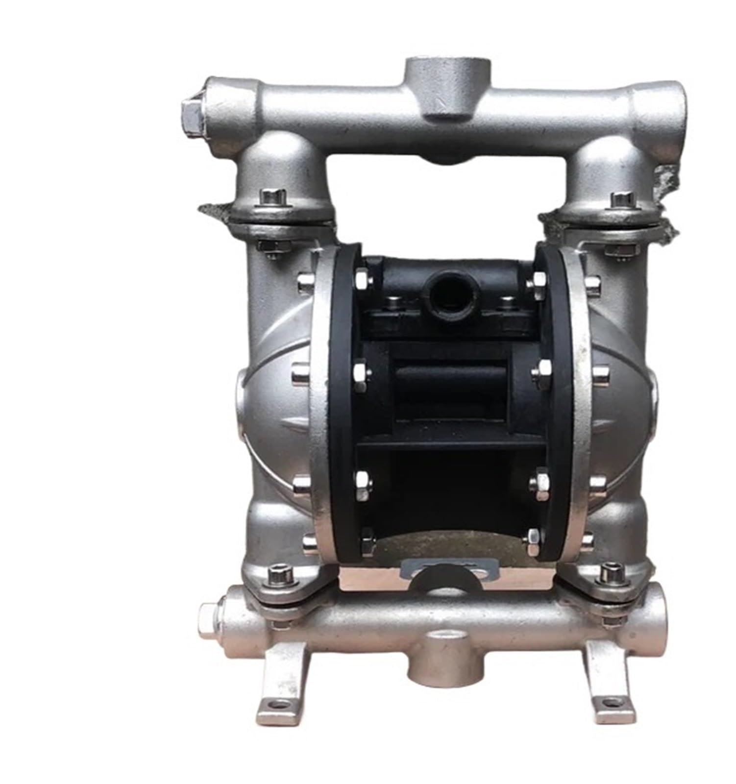Bgaza Fep Diaphragm Stainless Steel Pneumatic Air Operated Double Diaphragm Pump Qby3-20/25, Corrosion-Resistant Self-Priming Sewagepump(Body 304 Qby3-20)