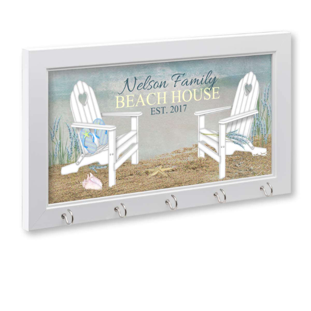 Personalized Lake House Or Beach House Key Holder, Key