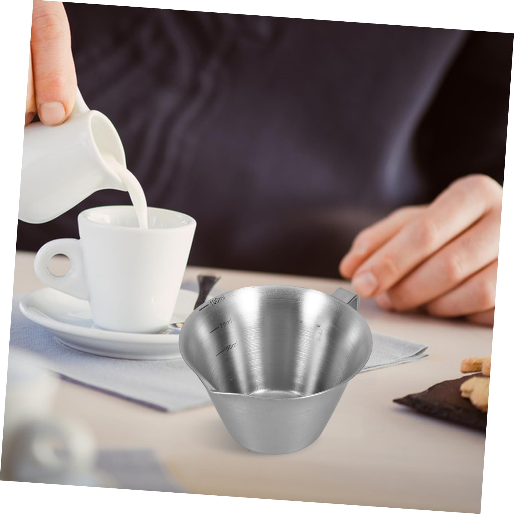 MAGICLULU 10 Piezas Taza De Extracción De Acero Inoxidable Taza De Con Escala Taza De Expreso Casera Taza De De Acero Inoxidable Taza De Expreso Taza Para Preparar