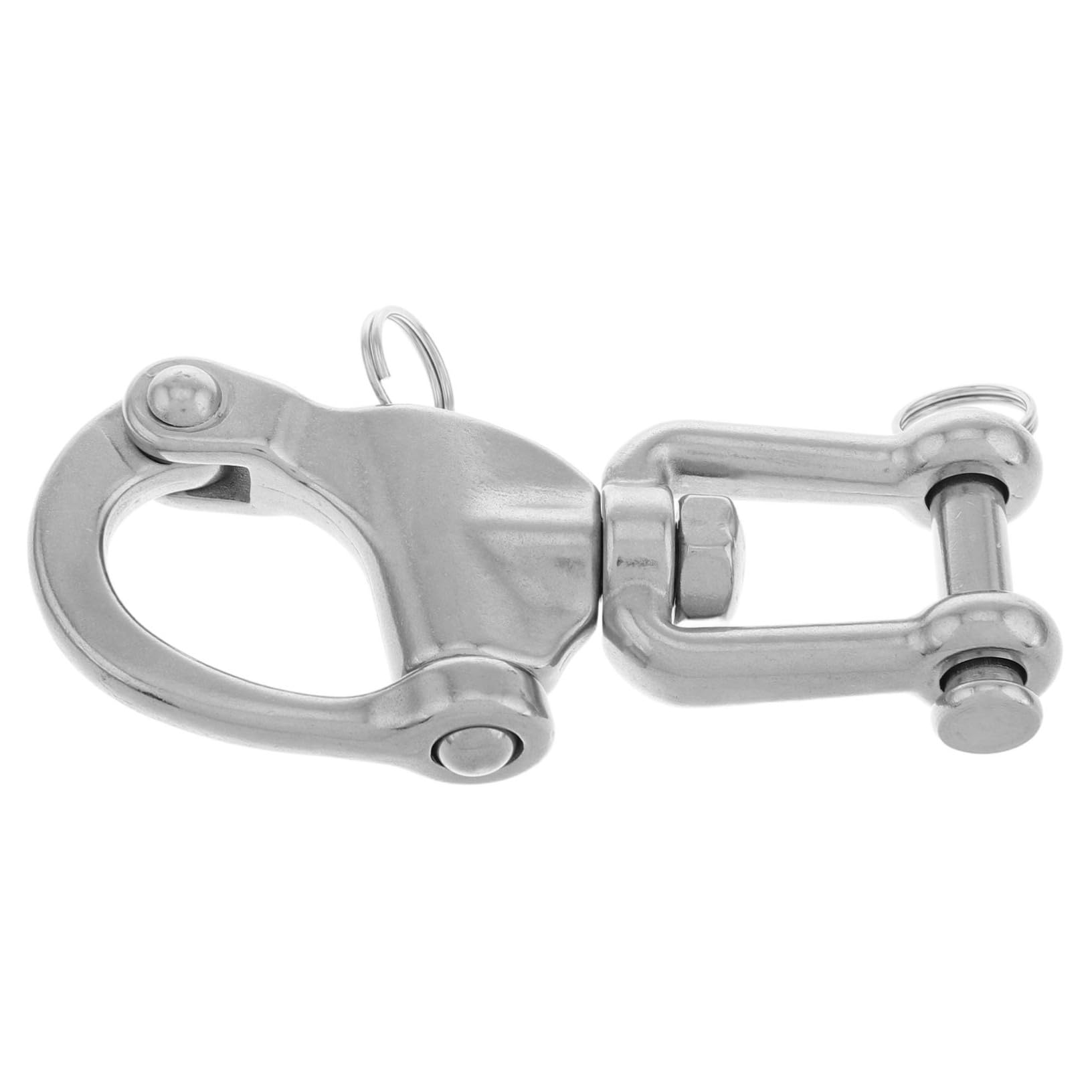 DECOMELODY Quick Release Swivel Snap Hook Stainless Steel Spring Clip Heavy Duty Carabiner for Home Industrial Marine