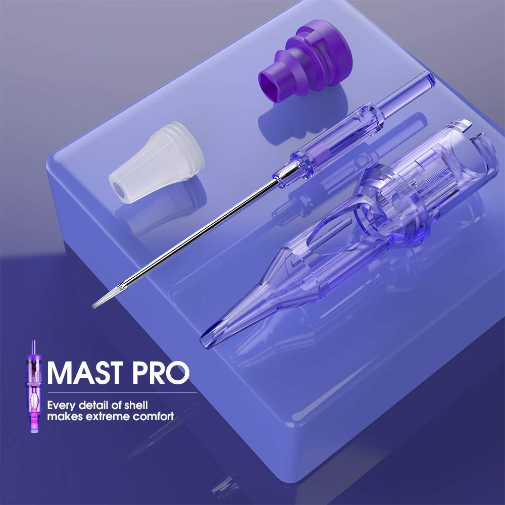 Mast Pro Tattoo Cartridge Needles #08 0.25 0801RL Standard Round Liner Microblading