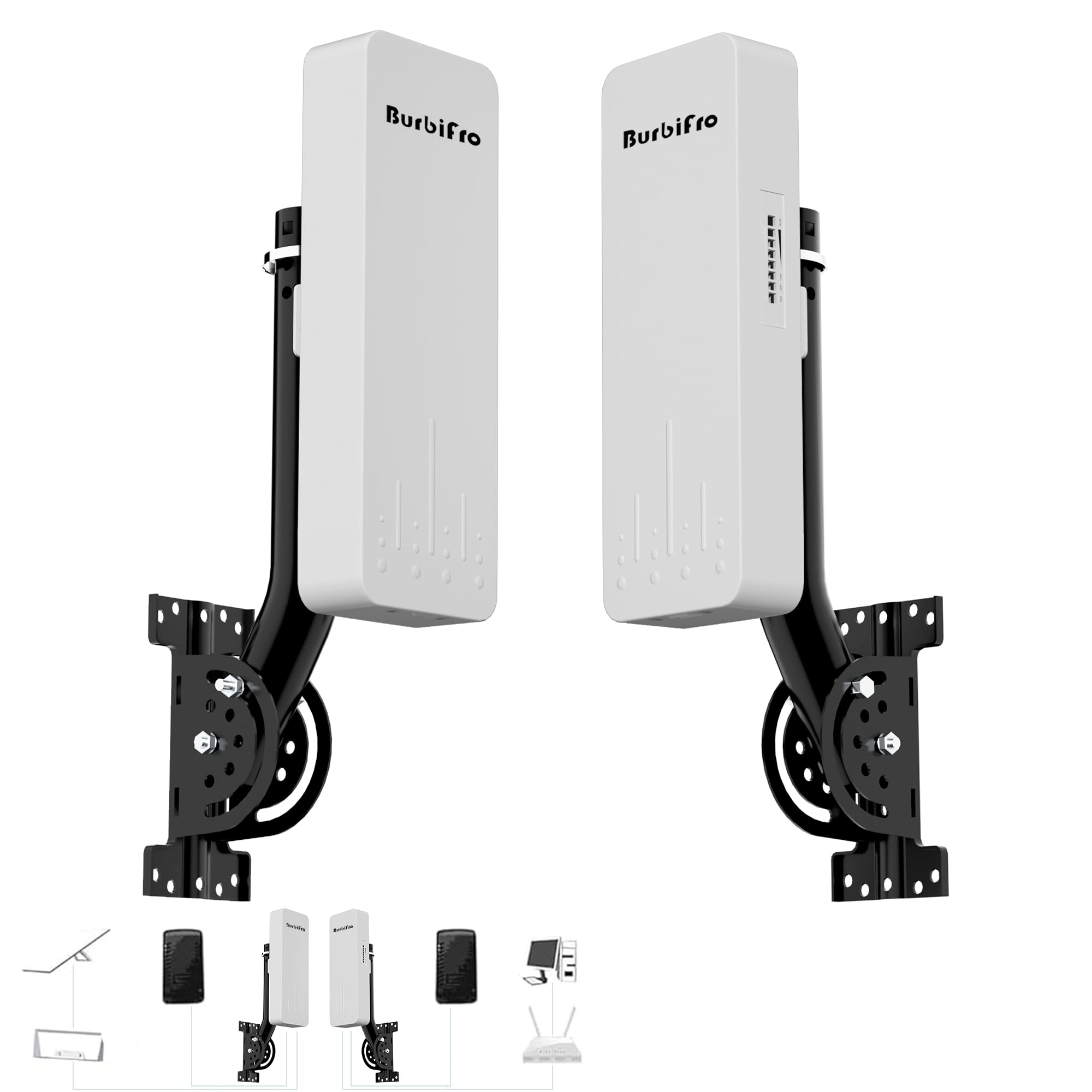 Photo 1 of Point to Point Starlink Internet Long Range Transmission with Bracket for Starlink Gen 3 Router, Starlink WiFi/Signal Extender, 5.8GHz 3KM with 18dBi High Gain Antenna