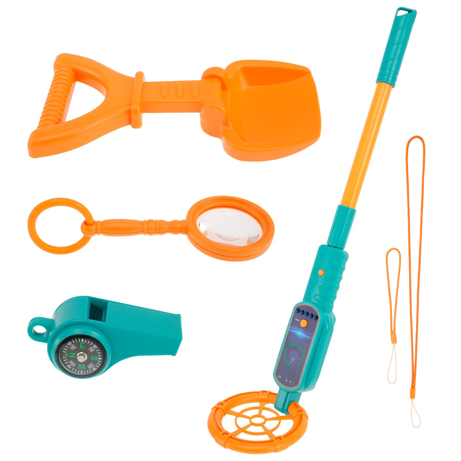 KTZCTPCA Kid Metal Detector, Handheld, Adjustable Length & Angle, Junior Kid Gold Detector Toy, Sensitive, Outdoor Treasure Exploration