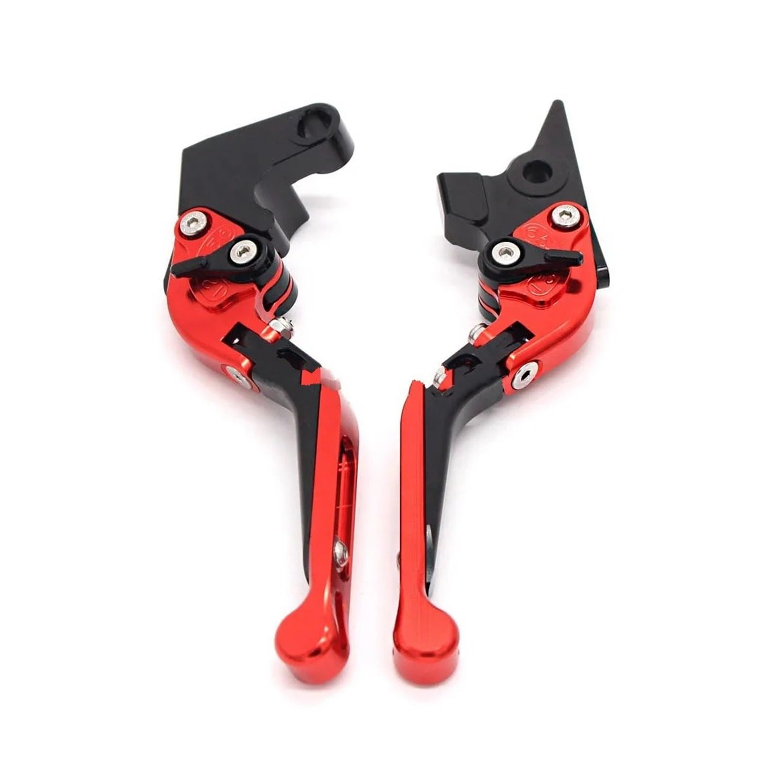 JWQEBNS Motorcycle Brake Clutch Levers for GSXR 600 750 1000 K1 K2 K3 K4 K5 K6 K7 K8 K9 Motorcycle Accessories CNC Adjustable Folding Brake Clutch Levers(Red)