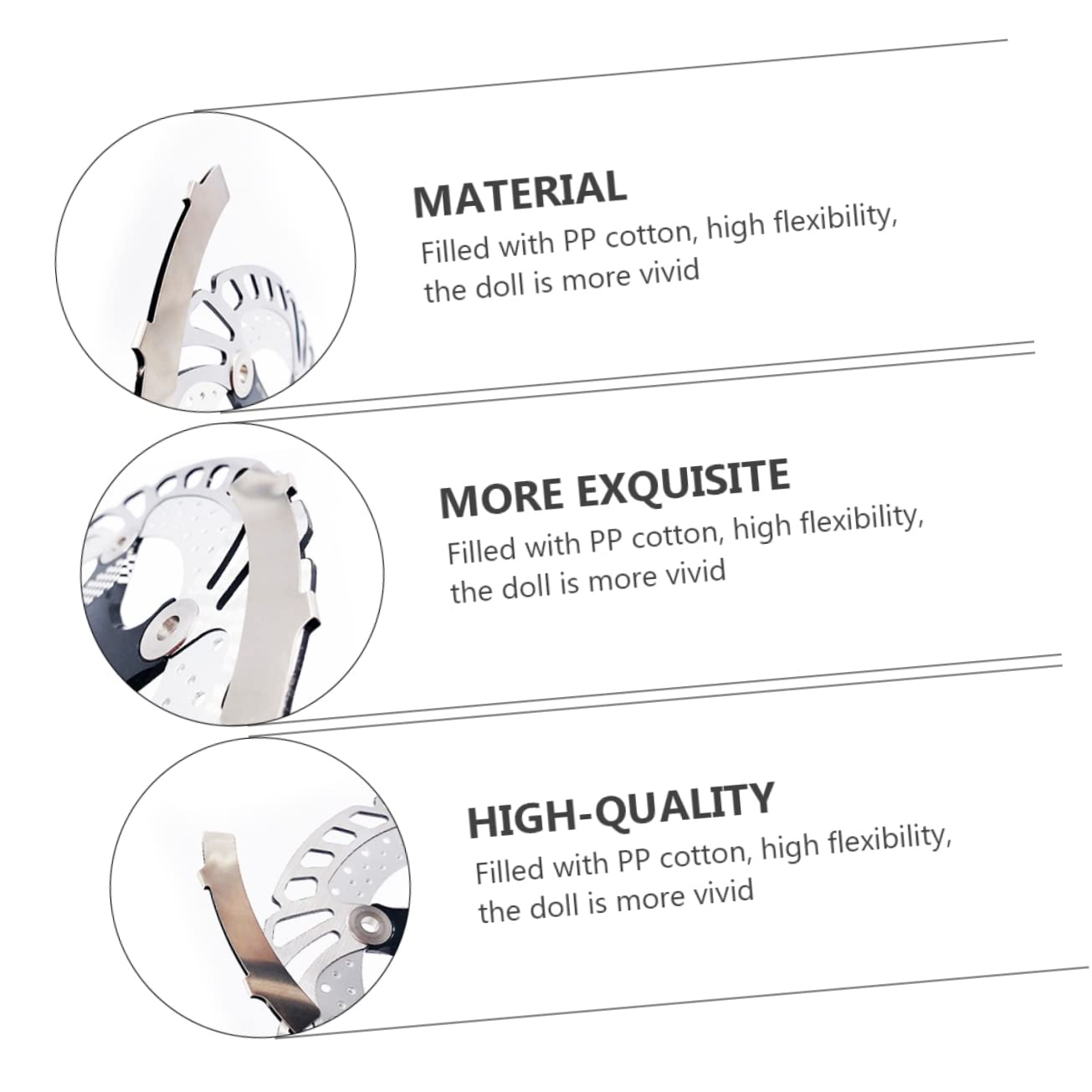 GAROZATION Simple Bike Disc Adjuster Stainless Steel Material for Disc Brake Rotor Prevent Scratch and Easy to Use