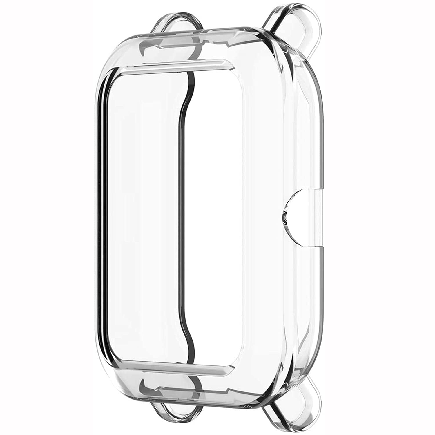 Giaogor Custodia TPU Ultra Sottile Per Smartwatch ID205L / Willful SW021 / YAMAHA SW021 / LIFEBEE ID205L / UMIDIGI Uwatch3 - Protezione Antigraffio - 4