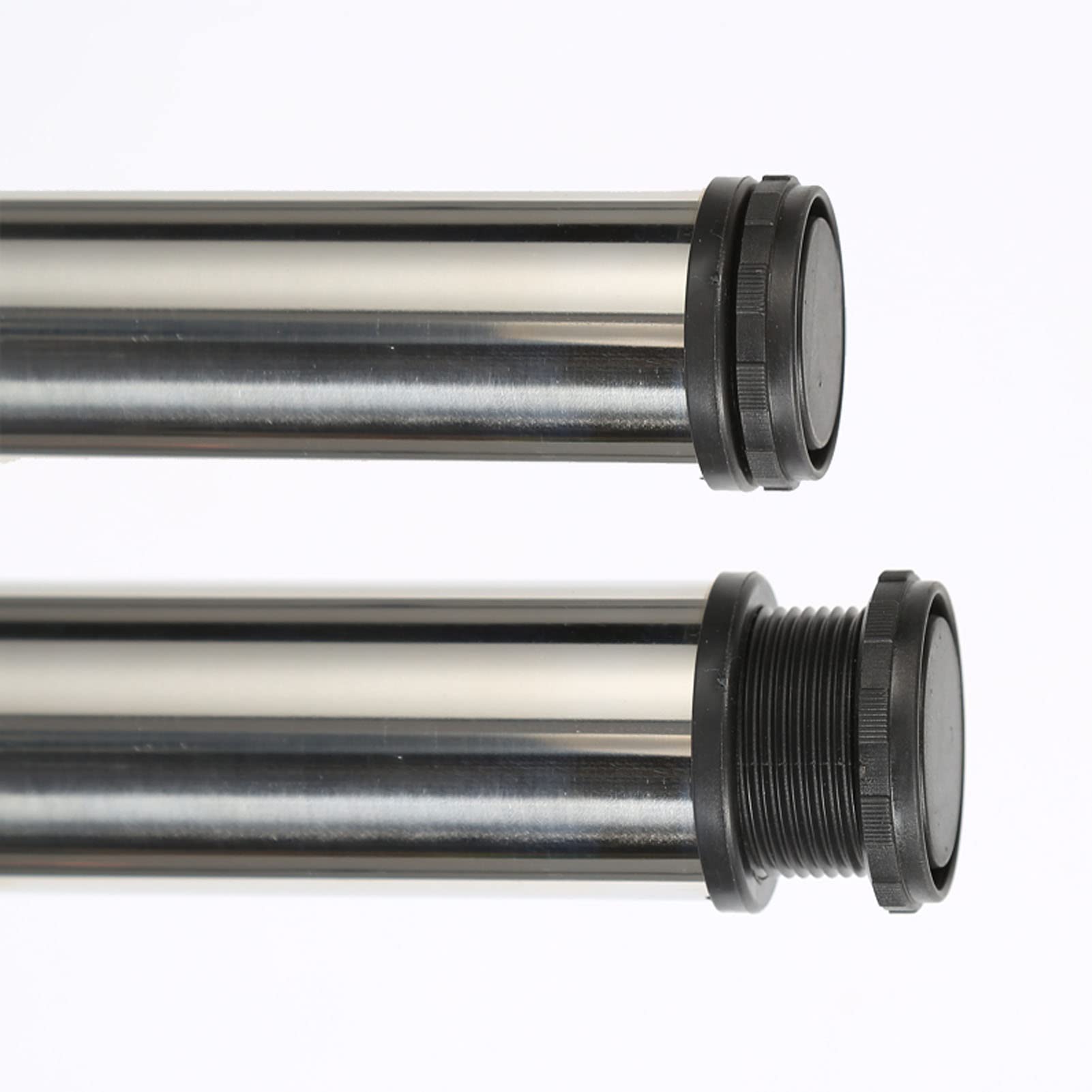 4 Piezas Patas para Muebles Regulables en Altura, Patas de Mesa de Acero Inoxidable, Patas de Escritorio de Barra de Metal Ajustable, con Tornillos (60cm/23.62in,4pcs)