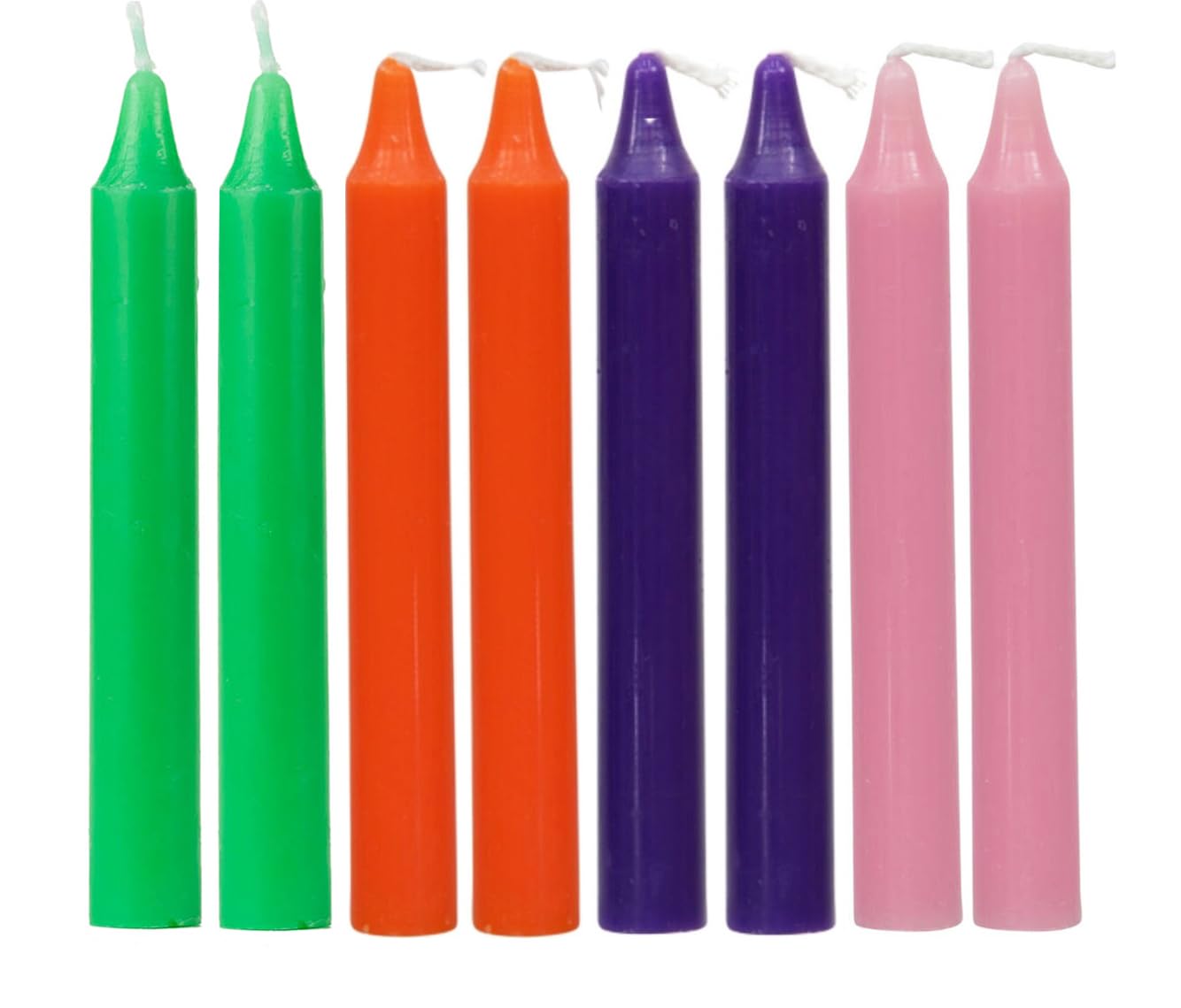 atorakushon Colored Candles 4 Inch Mini Taper Chime Candles Great for Birthday Parties Spells Diwali Puja's Healing Home Decor Set of 40