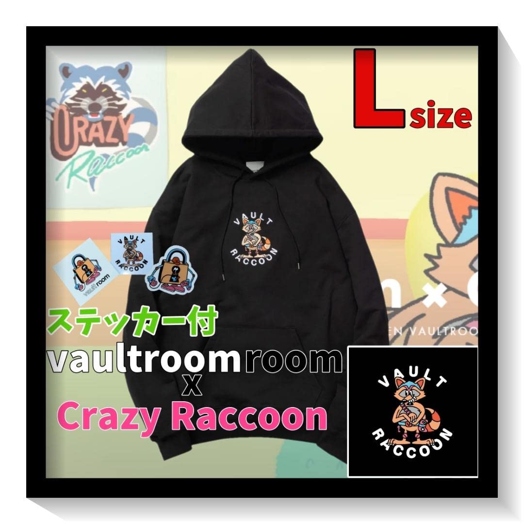 Amazon.co.jp: ステッカー付 VAULTROOM CRAZY RACCOON パーカー 